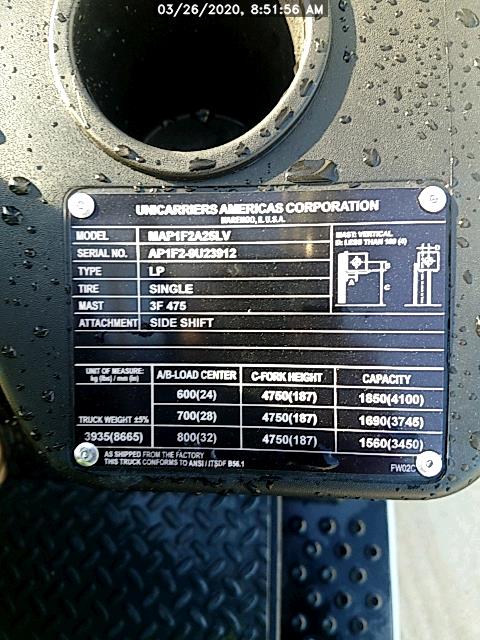 Used Unicarriers MAP1F2A25LV   | lift truck rental for sale | National Lift